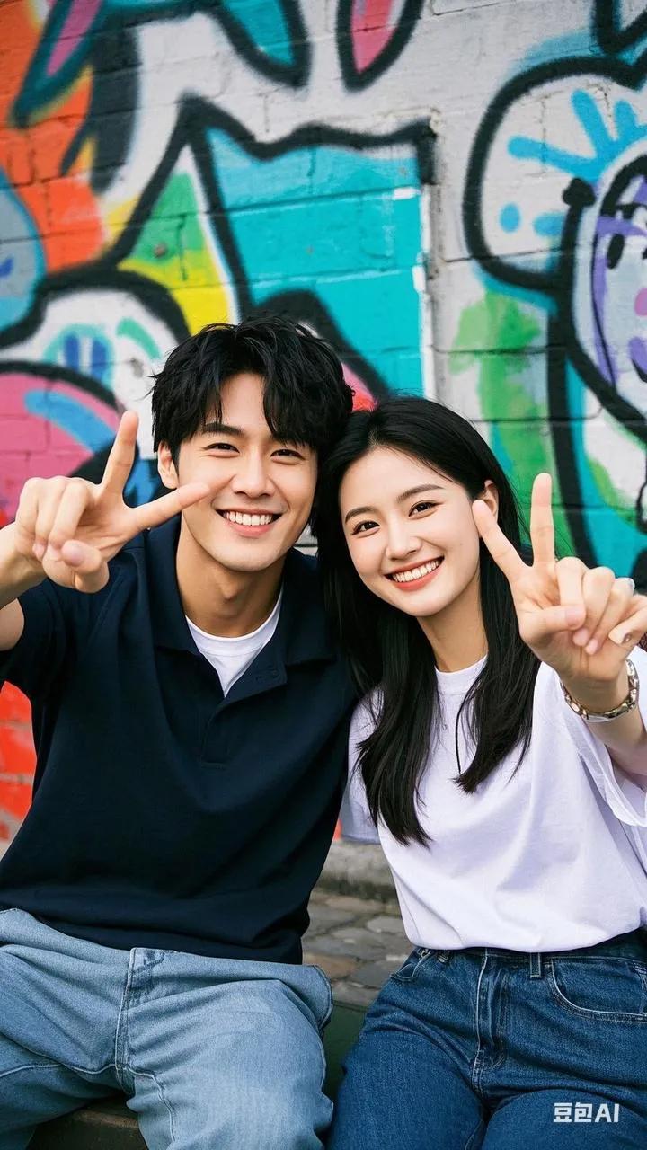 2025年最火情侣拍照手势_100种CP互动姿势参考图片动态_自然不做作甜蜜情侣照