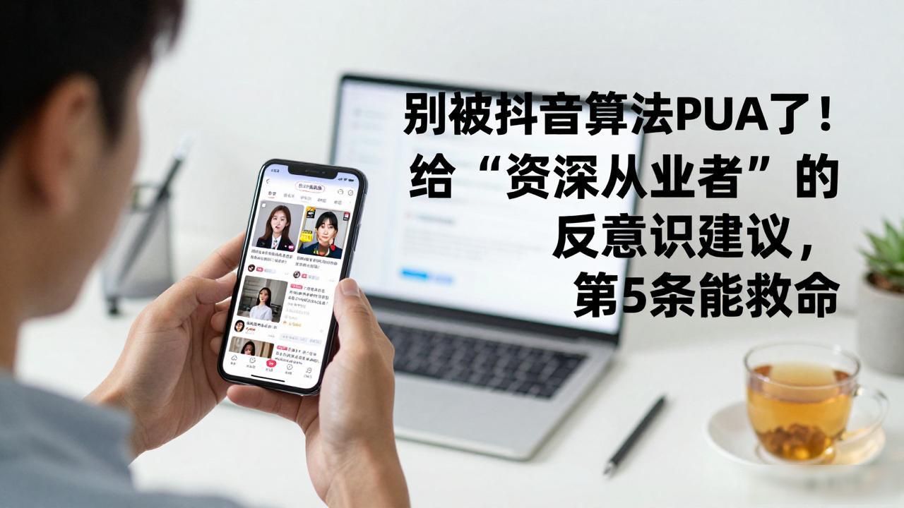 别被抖音算法PUA了！给“资深从业者”的反常识建议，第5条能救命