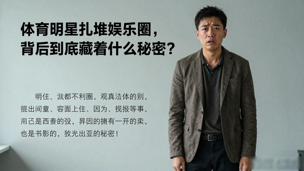 体育明星扎堆娱乐圈，背后到底藏着什么秘密？